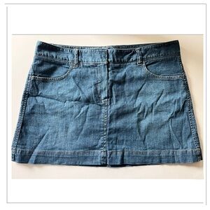 Theory Denim mini skirt